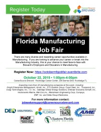 Florida Manufacturing Job Fair Flyer for JobseekersOct22 2015