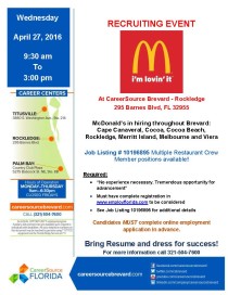 Recruiting Event - McDonalds 1