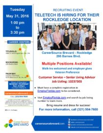 Rockledge TeleTech RE flyer 31 May 2016