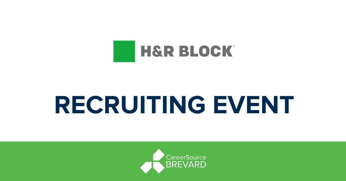 Recruiting Event H&R Block Rockledge CareerSource Brevard